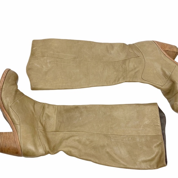 DOLCE VITA Meris Nude Tan Soft Leather Boots 8 - Picture 3 of 7